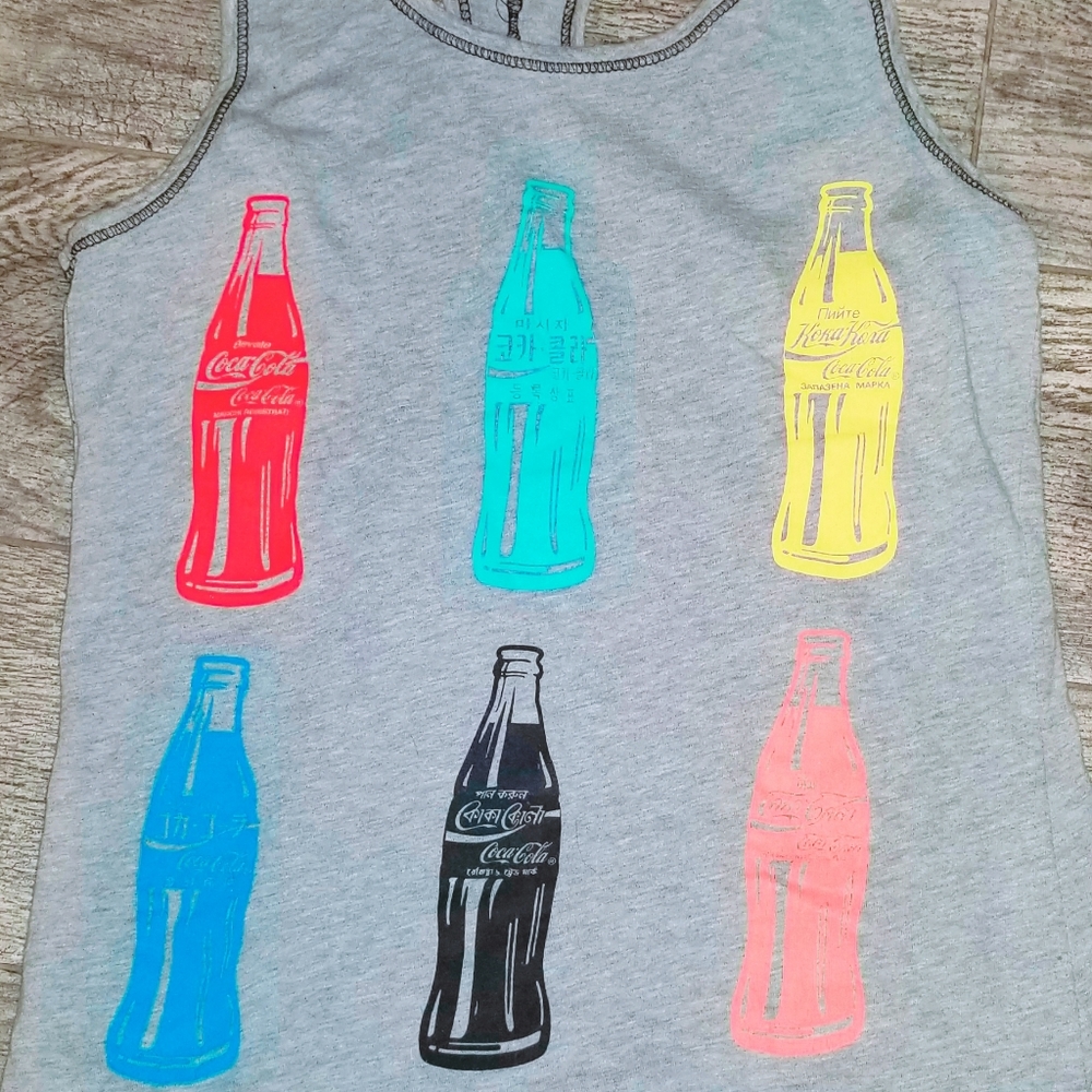 Coke Bottles Retro Andy Warhol XS racerback.NWOT